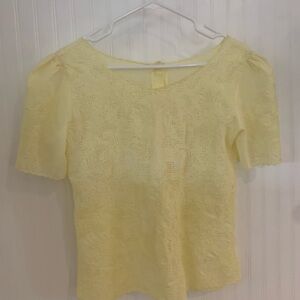 Delicate Vintage Yellow Blouse